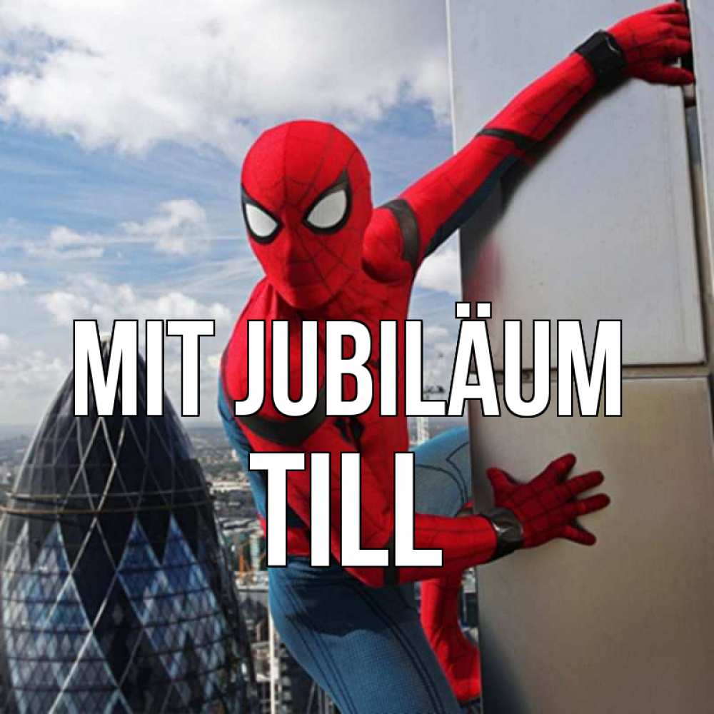 Открытка на каждый день с именем, Till Mit Jubiläum Марвел Прикольная открытка с пожеланием онлайн скачать бесплатно 