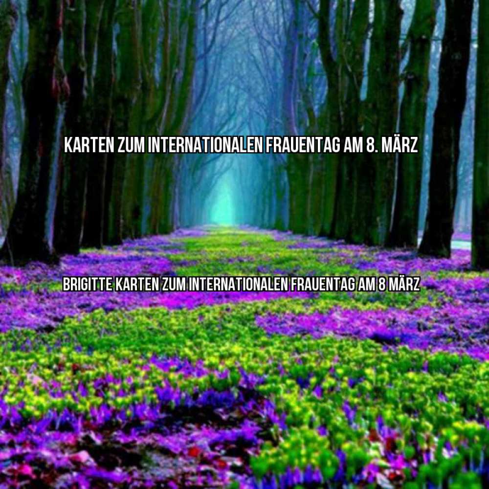 Картинка Karten zum Internationalen Frauentag am 8. März, Brigitte