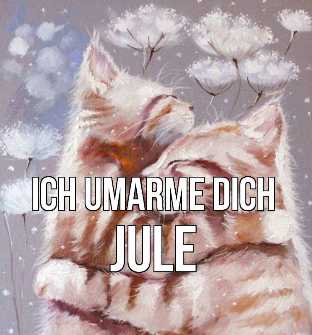 Открытка на каждый день с именем, Jule Ich umarme dich Море и горы Прикольная открытка с пожеланием онлайн скачать бесплатно 