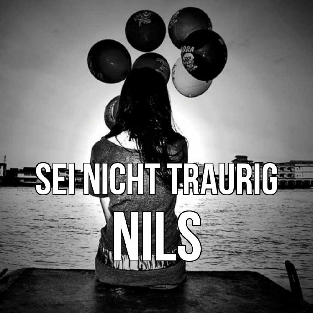 Открытка на каждый день с именем, Nils Sei nicht traurig мост Прикольная открытка с пожеланием онлайн скачать бесплатно 