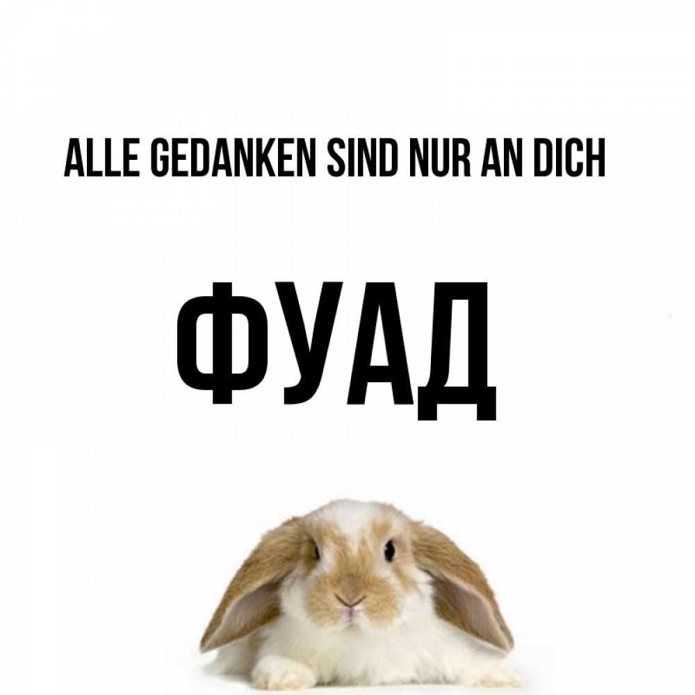 Открытка на каждый день с именем, Фуад Alle Gedanken sind nur an dich подписать своими руками онлайн Прикольная открытка с пожеланием онлайн скачать бесплатно 