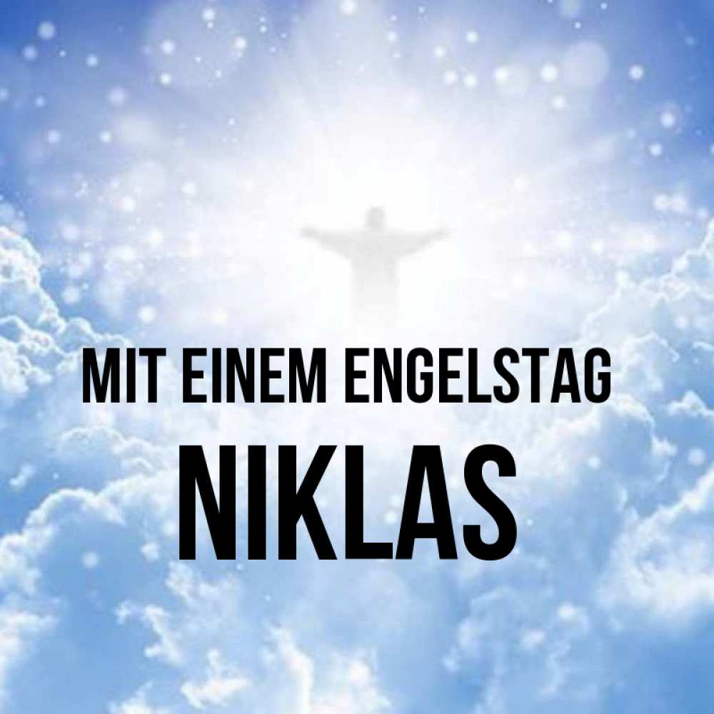 на немецком с именем, Niklas, Mit einem Engelstag