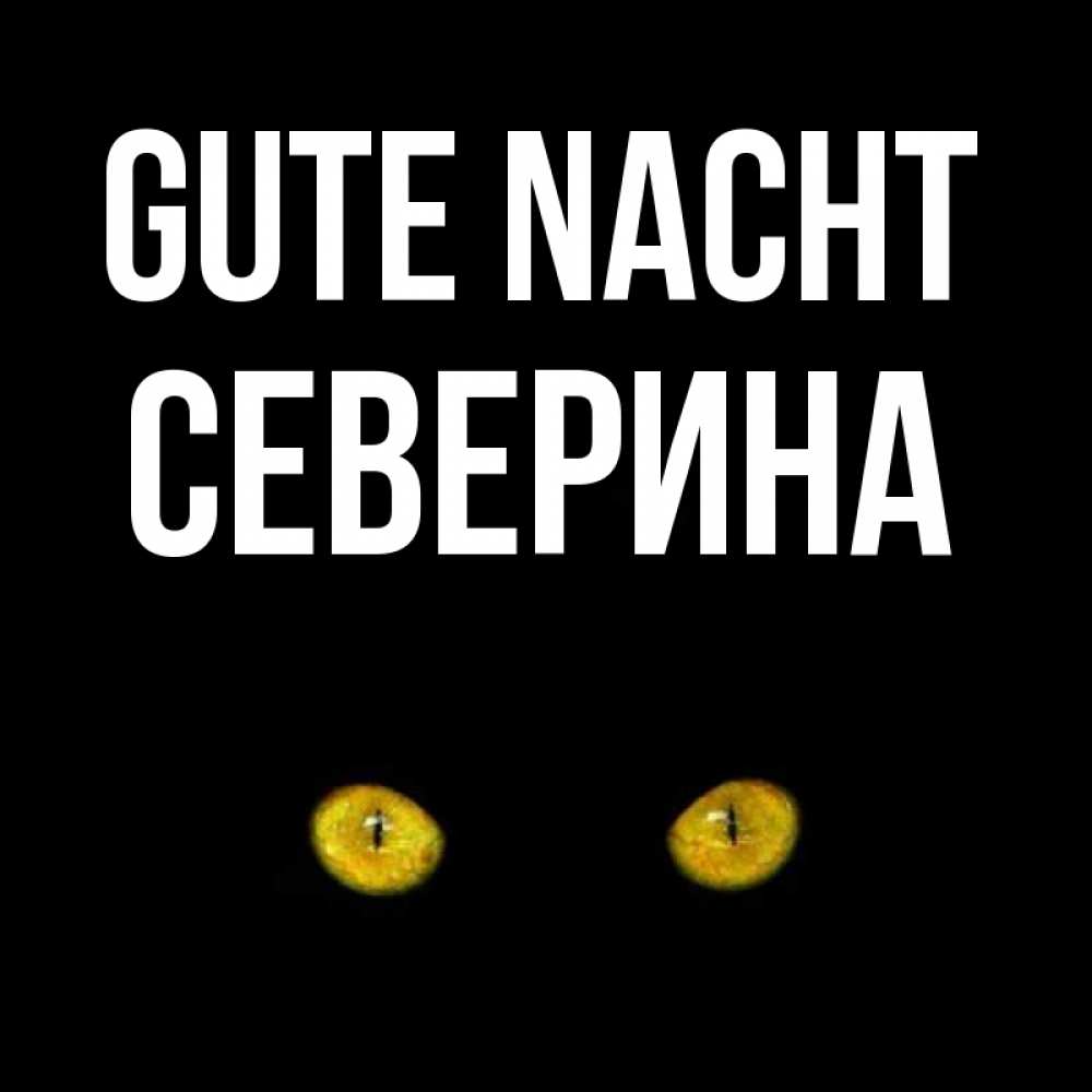 Открытка на каждый день с именем, Северина Gute Nacht сладких снов бесстрашный мой дружочек Прикольная открытка с пожеланием онлайн скачать бесплатно 