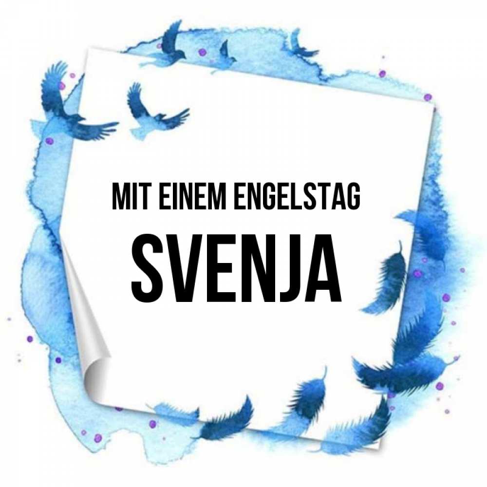 Картинка Mit einem Engelstag, Svenja