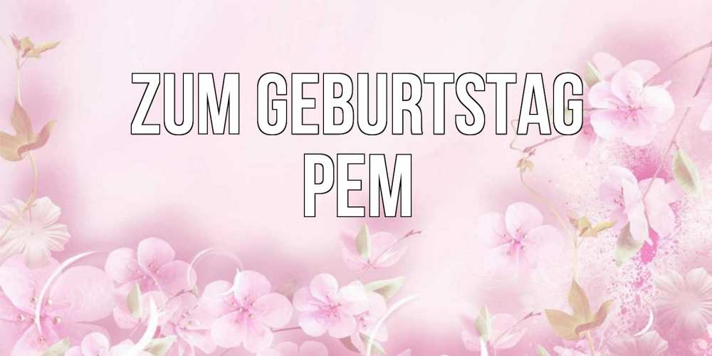 Картинка Zum Geburtstag, Рем