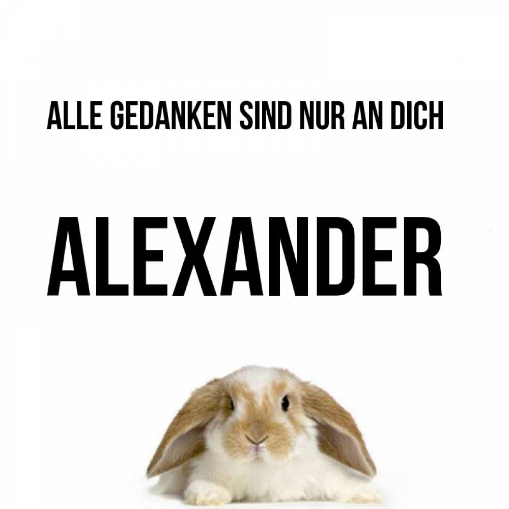 Открытка на каждый день с именем, Alexander Alle Gedanken sind nur an dich подписать своими руками онлайн Прикольная открытка с пожеланием онлайн скачать бесплатно 