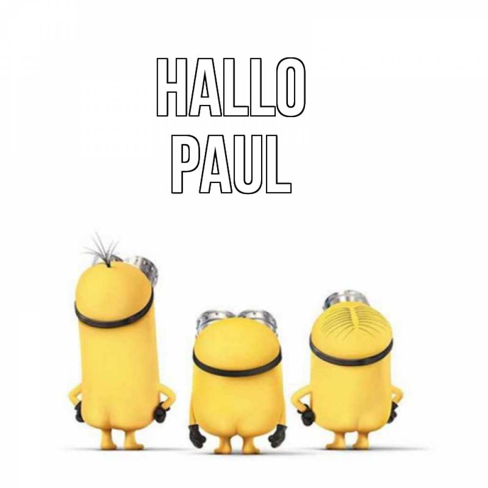 Открытка на каждый день с именем, Paul Hallo приветики Прикольная открытка с пожеланием онлайн скачать бесплатно 