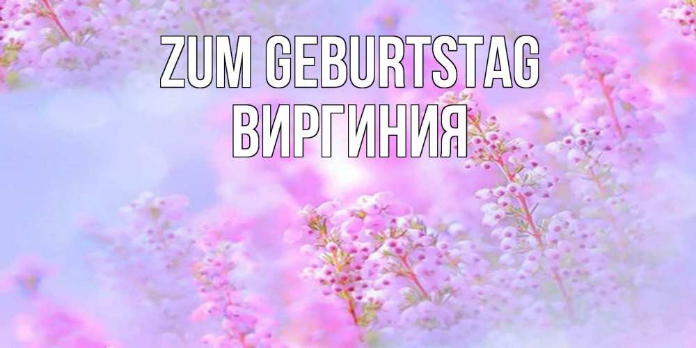 Картинка Zum Geburtstag, Виргиния