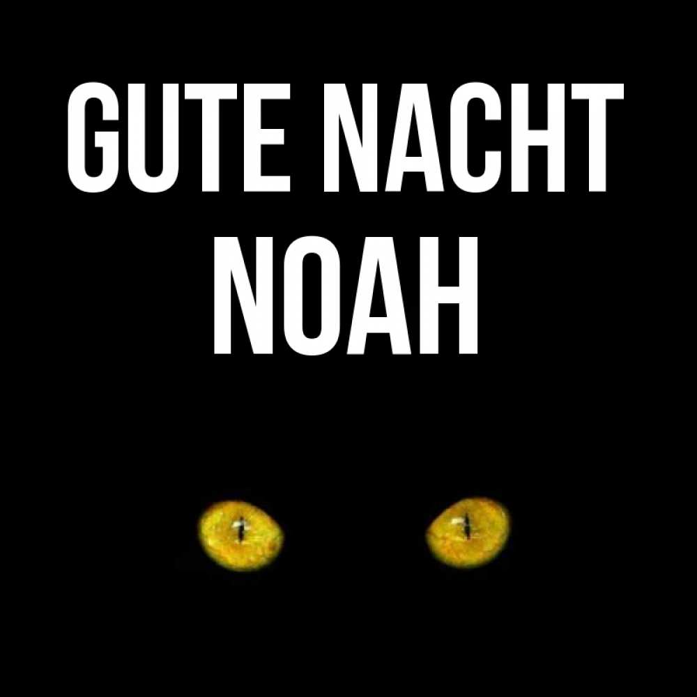 Открытка на каждый день с именем, Noah Gute Nacht сладких снов бесстрашный мой дружочек Прикольная открытка с пожеланием онлайн скачать бесплатно 