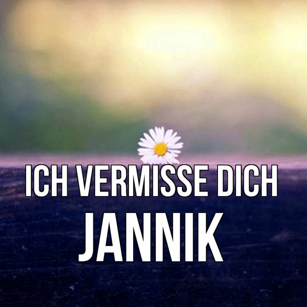 Открытка на каждый день с именем, Jannik Ich vermisse dich приходи в гости Прикольная открытка с пожеланием онлайн скачать бесплатно 