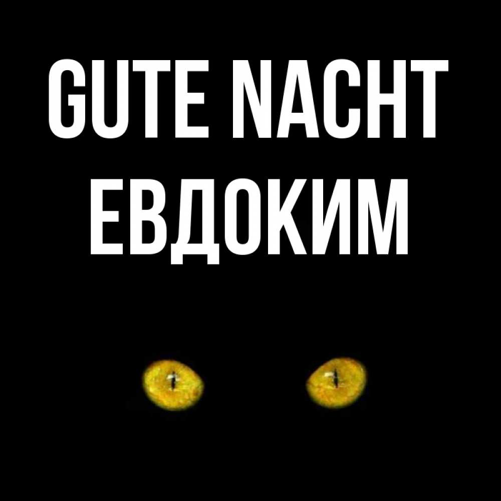Открытка на каждый день с именем, Евдоким Gute Nacht сладких снов бесстрашный мой дружочек Прикольная открытка с пожеланием онлайн скачать бесплатно 