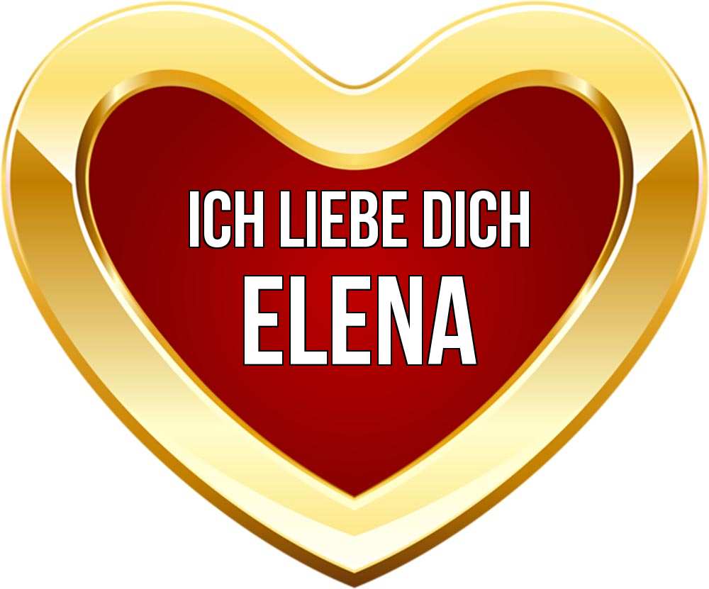 Открытка на каждый день с именем, Elena Ich liebe dich из краски Прикольная открытка с пожеланием онлайн скачать бесплатно 
