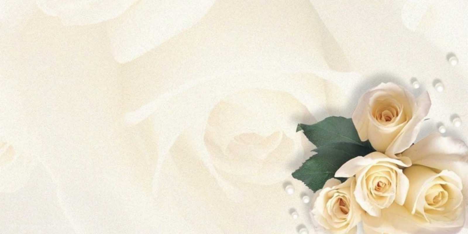 Открытка Открытка с белыми розами для подписывания поздравления на день рождения с именем Mit Jubiläum 