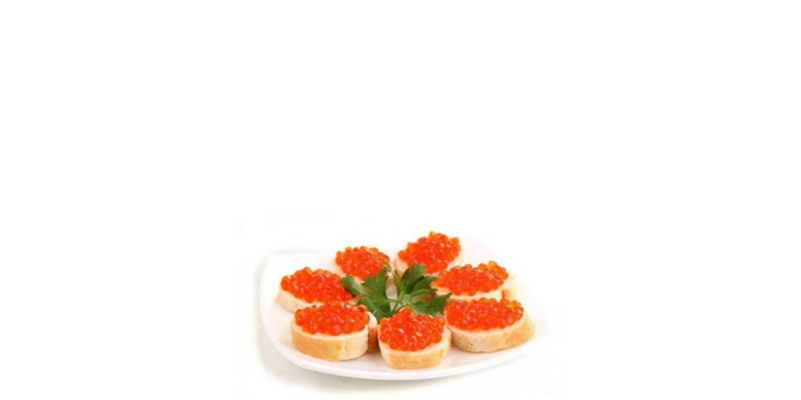 Открытка бутерброды с красной икрой бутерброд,красная икра Guten Appetit 