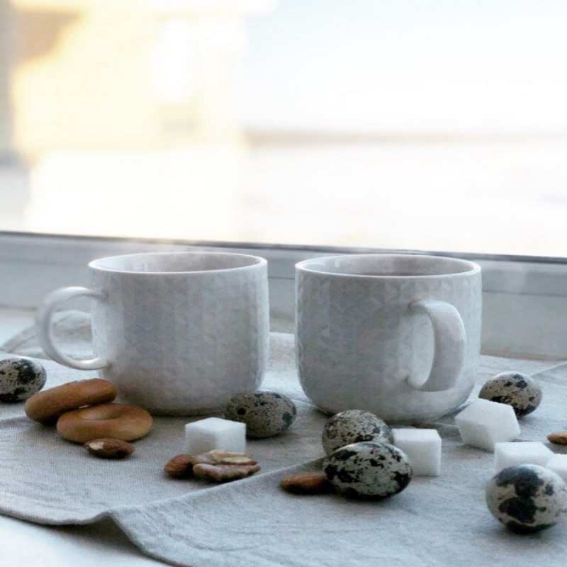 Открытка в компании проще болеть  две кружки  Gute Besserung 