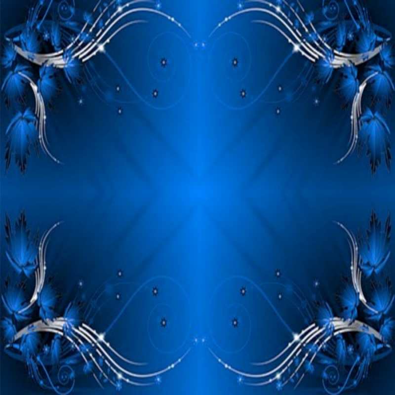 Открытка Рамочка с узорами синебелая  красивая рамочка с узорами  Mit einem Engelstag 