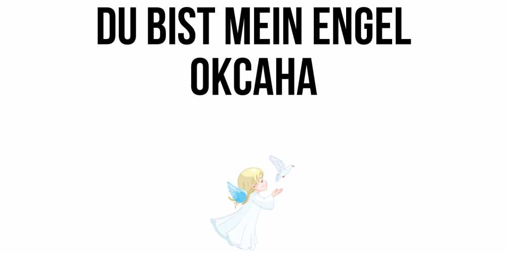 Открытка на каждый день с именем, Оксана Du bist mein Engel ангел, голубь Прикольная открытка с пожеланием онлайн скачать бесплатно 