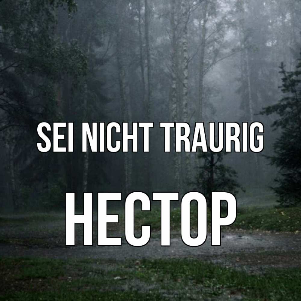 Открытка на каждый день с именем, Нестор Sei nicht traurig осень Прикольная открытка с пожеланием онлайн скачать бесплатно 