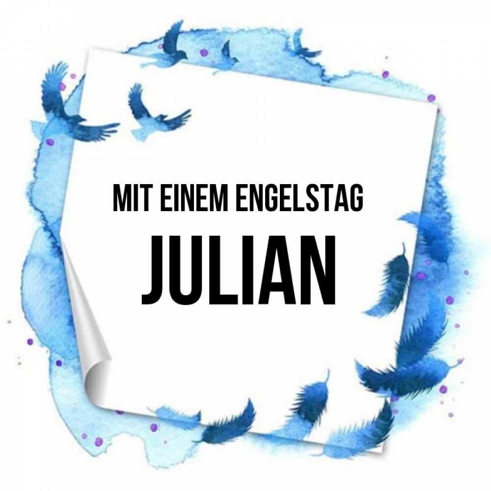 Картинка Mit einem Engelstag, Julian