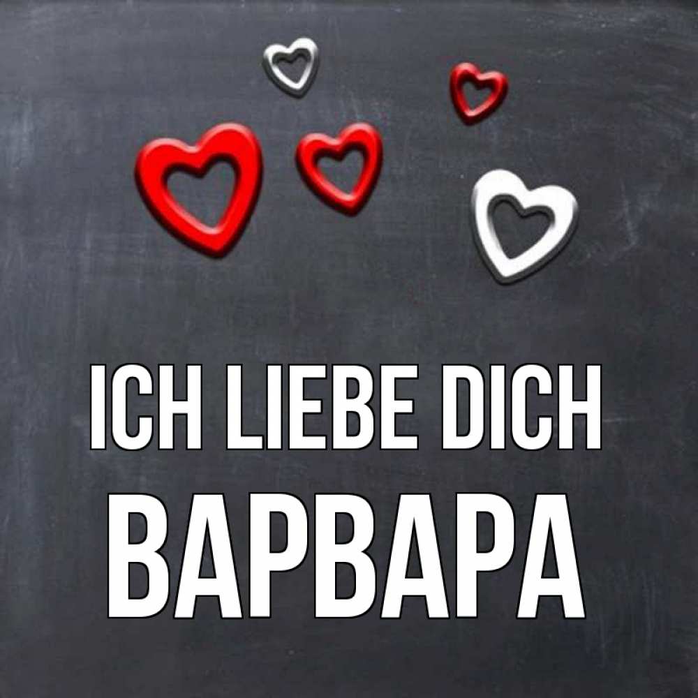 Открытка на каждый день с именем, Варвара Ich liebe dich сердечки белые и красные Прикольная открытка с пожеланием онлайн скачать бесплатно 