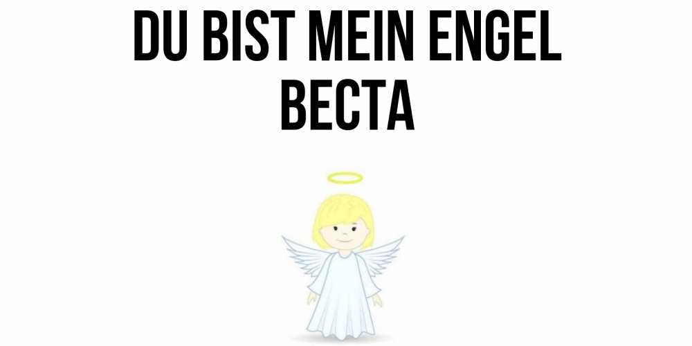 Открытка на каждый день с именем, Веста Du bist mein Engel ангел Прикольная открытка с пожеланием онлайн скачать бесплатно 