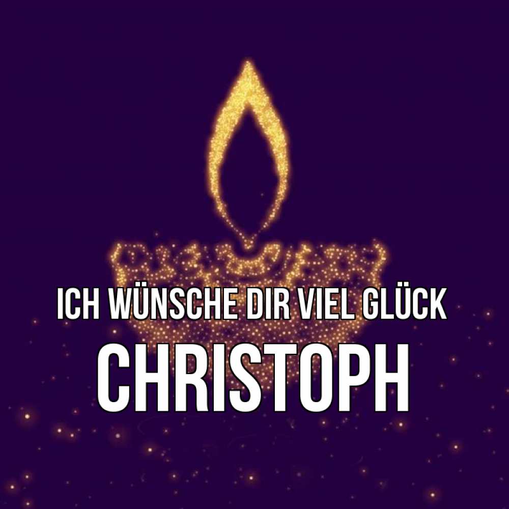 Открытка на каждый день с именем, Christoph Ich wünsche dir viel Glück пусть повезет 2 Прикольная открытка с пожеланием онлайн скачать бесплатно 