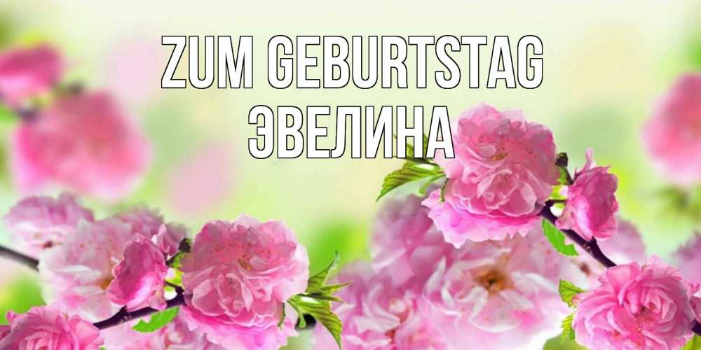 Картинка Zum Geburtstag, Эвелина
