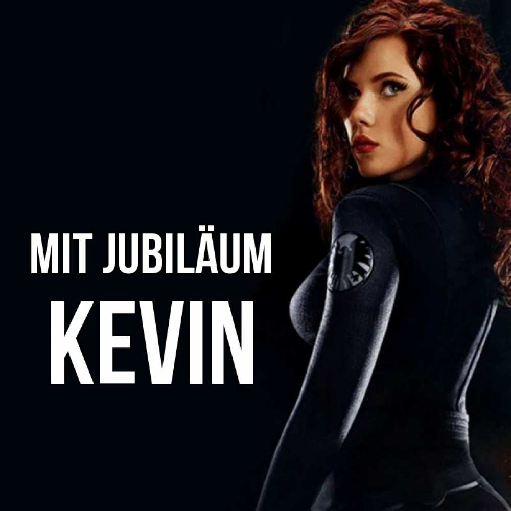 Открытка на каждый день с именем, Kevin Mit Jubiläum Марвел черная вдова Прикольная открытка с пожеланием онлайн скачать бесплатно 
