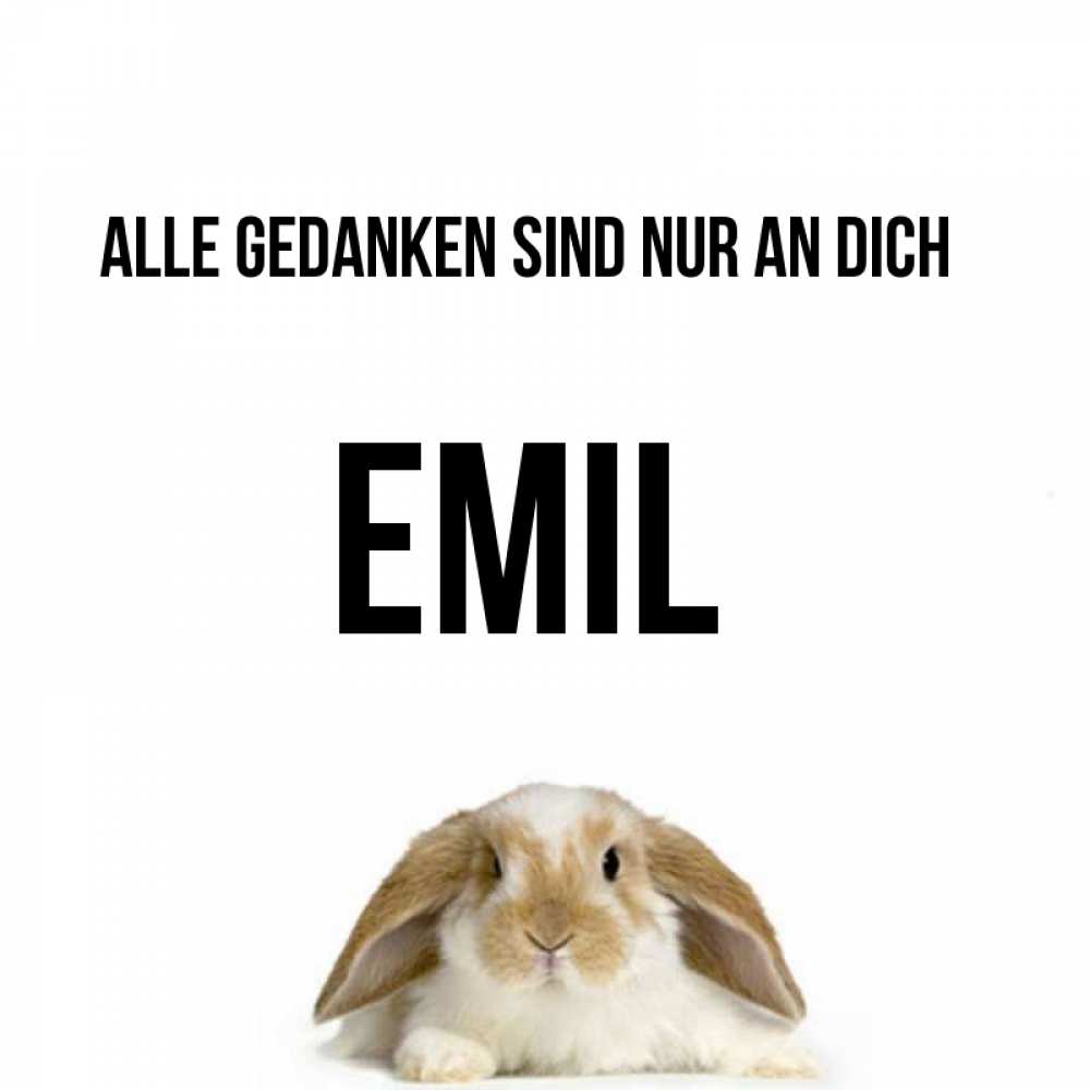 Открытка на каждый день с именем, Emil Alle Gedanken sind nur an dich подписать своими руками онлайн Прикольная открытка с пожеланием онлайн скачать бесплатно 
