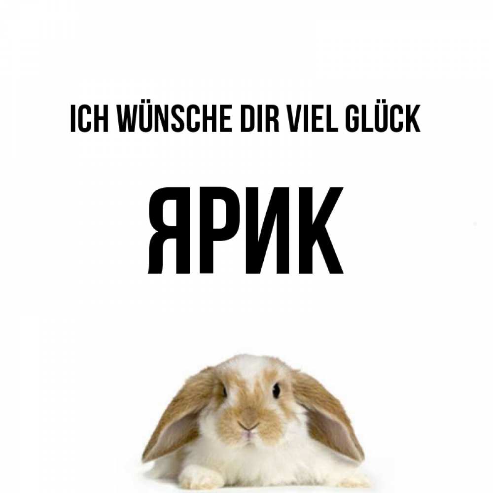 Открытка на каждый день с именем, Ярик Ich wünsche dir viel Glück открытки с произвольным текстом который можно вставить в открытку и создать ее самостоятельно бесплатно онлайн Прикольная открытка с пожеланием онлайн скачать бесплатно 