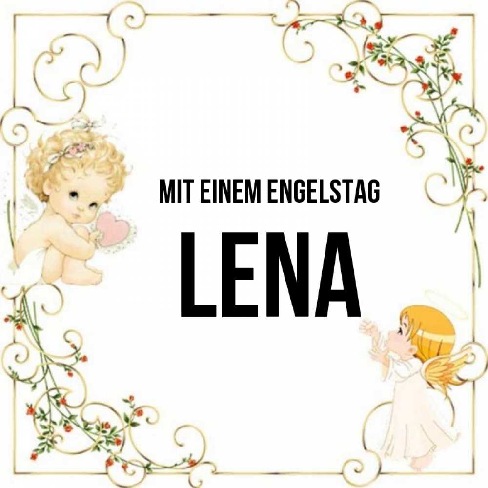 Картинка Mit einem Engelstag, Lena