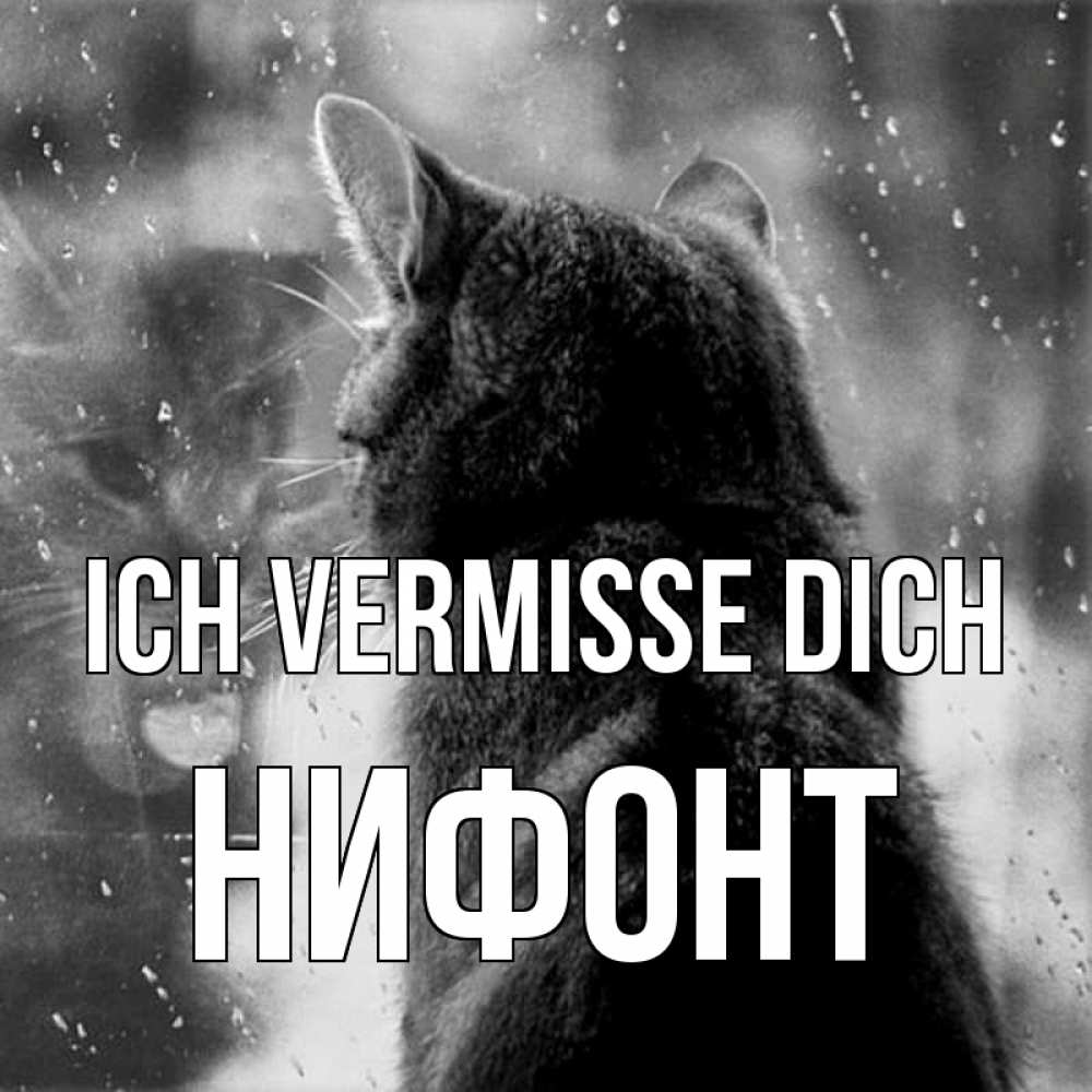 Открытка на каждый день с именем, Нифонт Ich vermisse dich скорее ко мне приходи 1 Прикольная открытка с пожеланием онлайн скачать бесплатно 