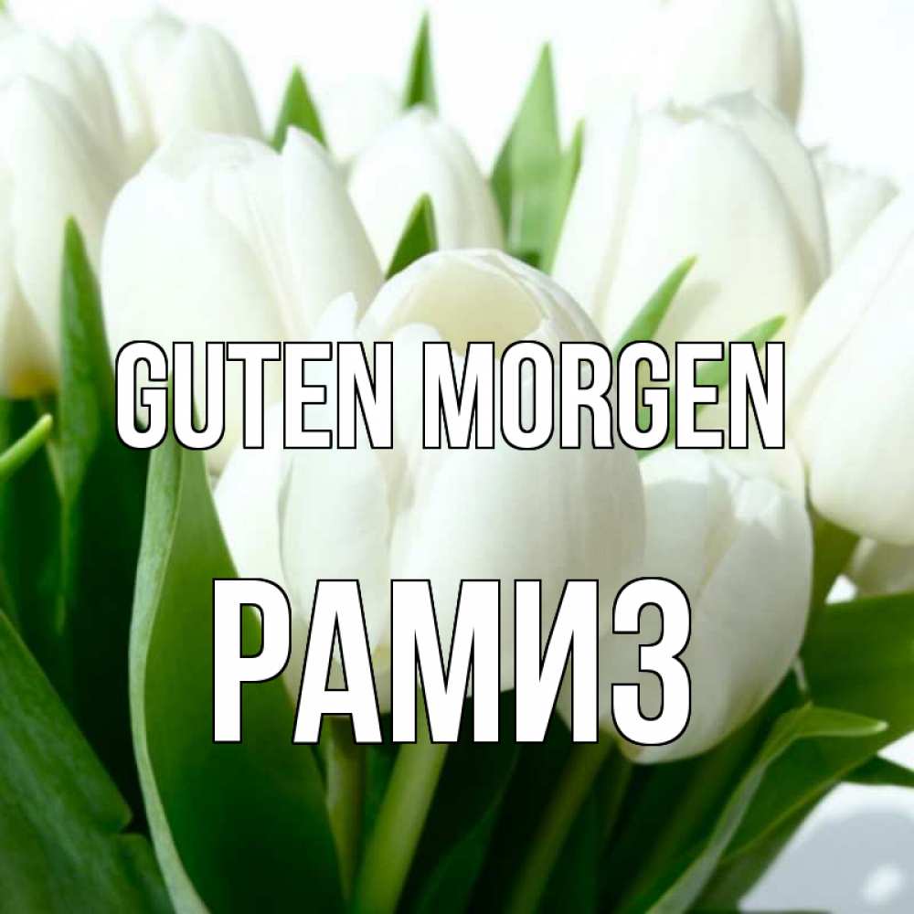 Открытка на каждый день с именем, Рамиз Guten Morgen открытки на каждый день по именам Прикольная открытка с пожеланием онлайн скачать бесплатно 
