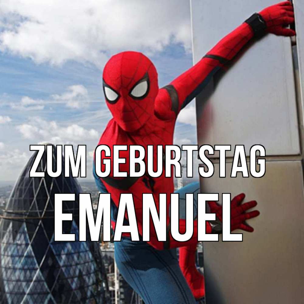 Открытка на каждый день с именем, Emanuel Zum Geburtstag Марвел Прикольная открытка с пожеланием онлайн скачать бесплатно 