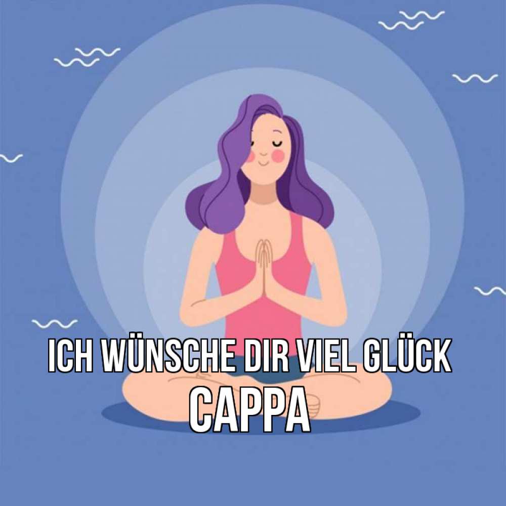 Открытка на каждый день с именем, Сарра Ich wünsche dir viel Glück девушка с фиолетовыми волосами Прикольная открытка с пожеланием онлайн скачать бесплатно 