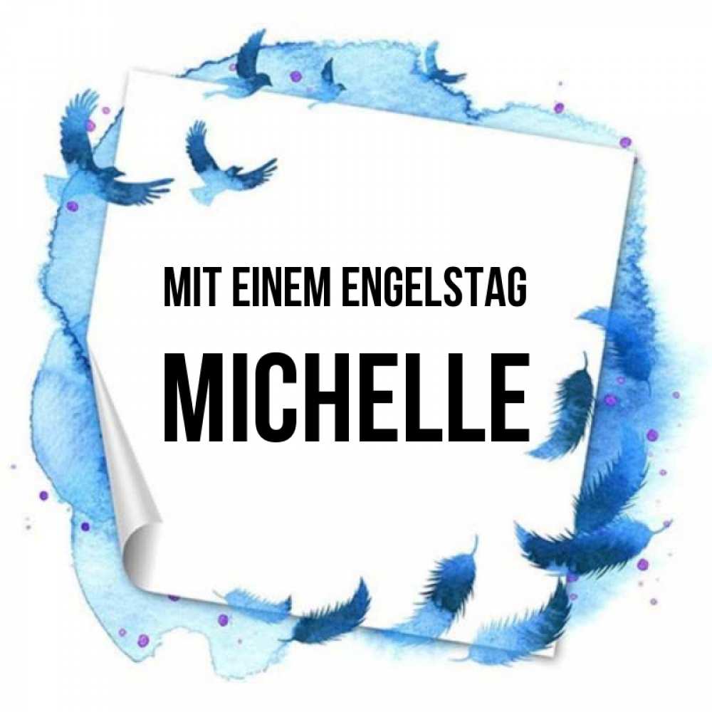 Картинка Mit einem Engelstag, Michelle