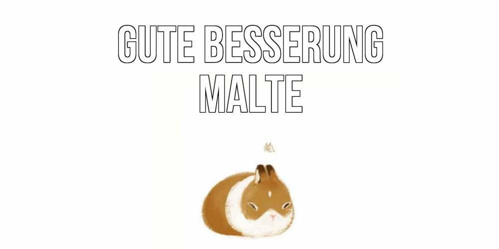 Открытка на каждый день с именем, Malte Gute Besserung морская свинка на открытке с пожеланиями не болеть Прикольная открытка с пожеланием онлайн скачать бесплатно 