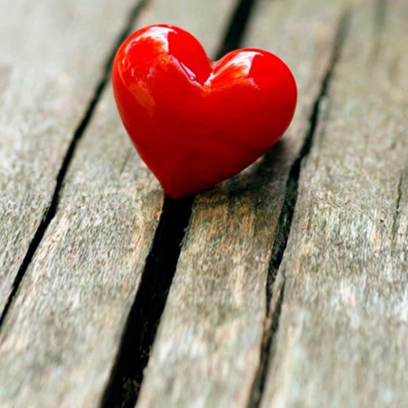 Открытка сердце 2 красное 2 Ich liebe dich 