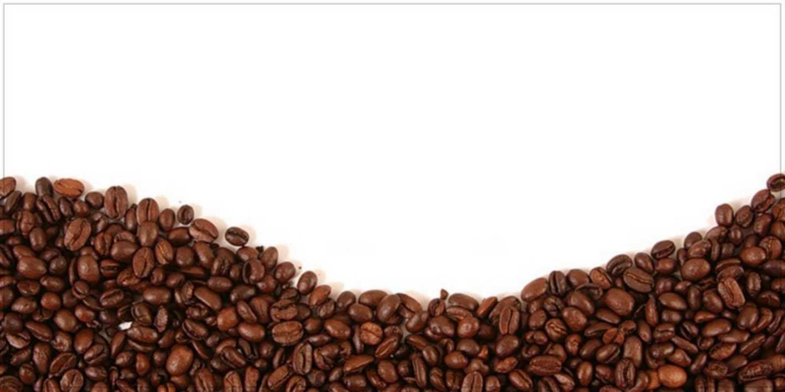 Открытка Доброе утро с кофейными зернами текст на белом фоне и снизу кофейные зерна Guten Morgen 