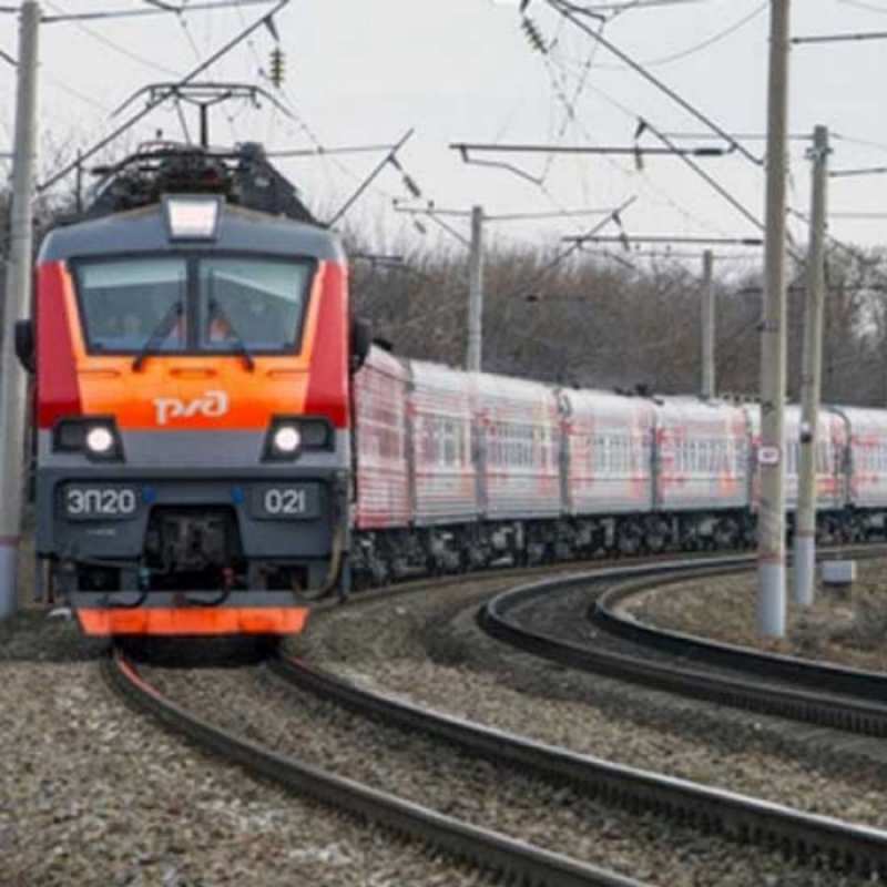 Открытка железная дорога поезд РЖД Gute Reise 