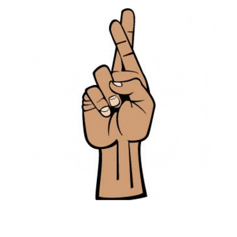 Открытка держим за тебя пальцы  все будет хорошо  Ich wünsche dir viel Glück 