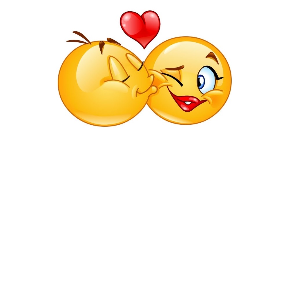 Открытка Целую тебя с языком как клубника губы и белые зубы Ich küsse dich 