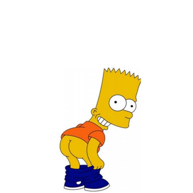 Открытка приветик от симпсонов  попочка  Hallo 