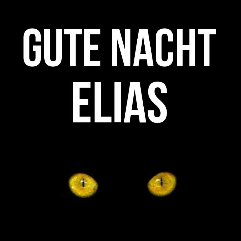 Открытка на каждый день с именем, Elias Gute Nacht сладких снов бесстрашный мой дружочек Прикольная открытка с пожеланием онлайн скачать бесплатно 