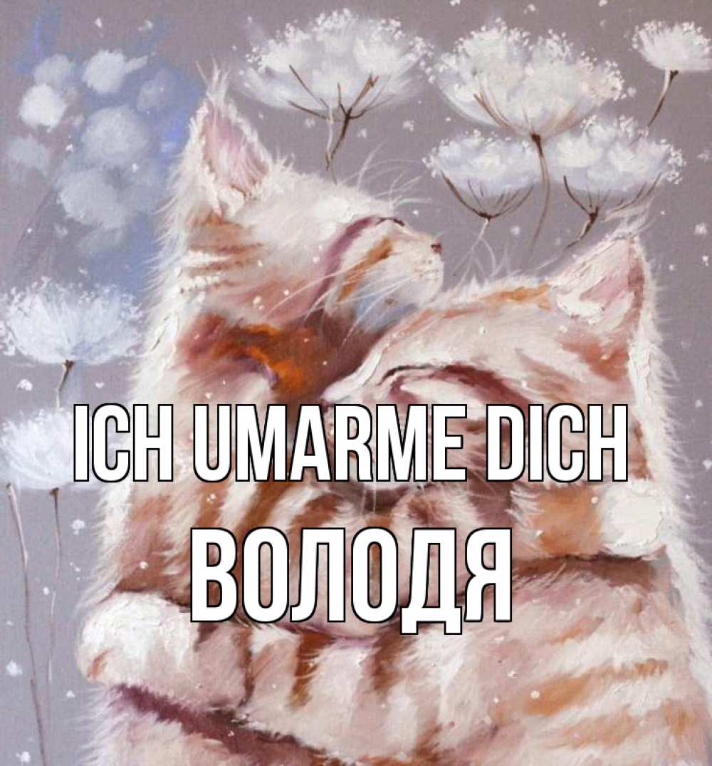 Открытка на каждый день с именем, Володя Ich umarme dich Море и горы Прикольная открытка с пожеланием онлайн скачать бесплатно 