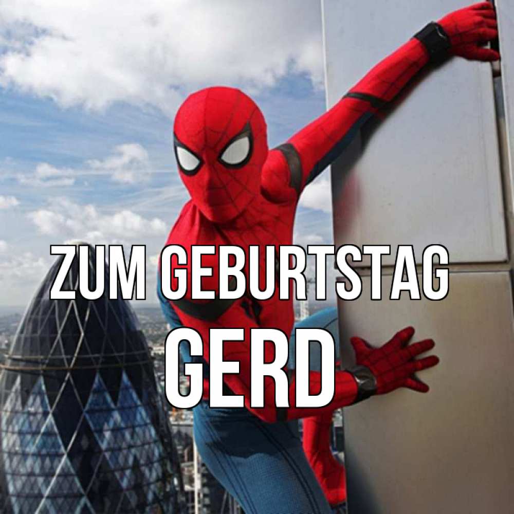 Открытка на каждый день с именем, Gerd Zum Geburtstag Марвел Прикольная открытка с пожеланием онлайн скачать бесплатно 