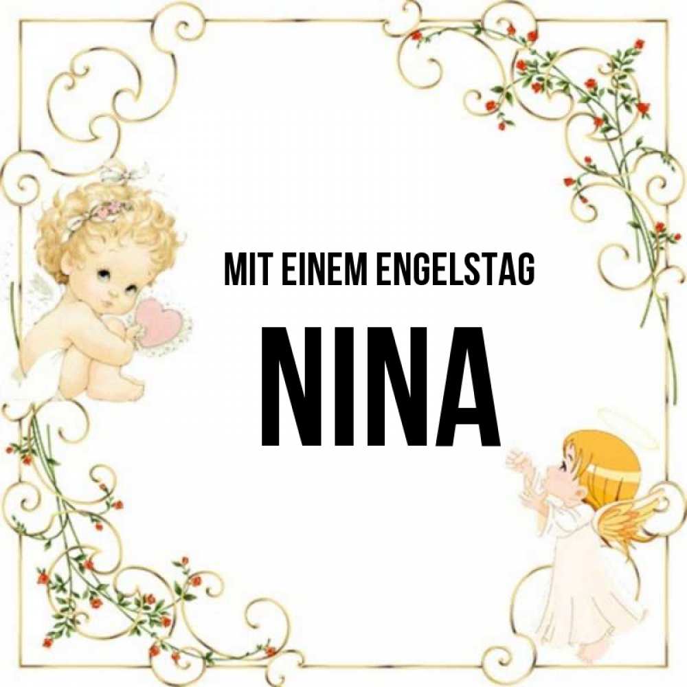 Картинка Mit einem Engelstag, Nina