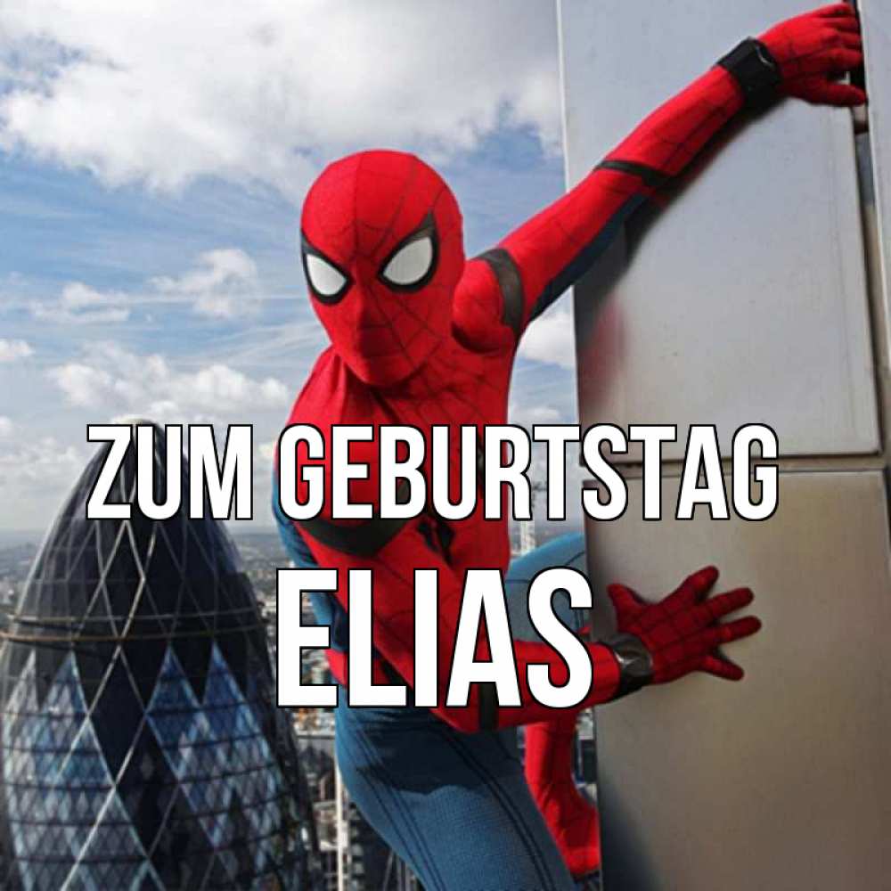 Открытка на каждый день с именем, Elias Zum Geburtstag Марвел Прикольная открытка с пожеланием онлайн скачать бесплатно 