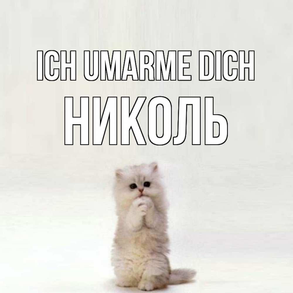 Открытка на каждый день с именем, Николь Ich umarme dich открытки с креативными подписями Прикольная открытка с пожеланием онлайн скачать бесплатно 