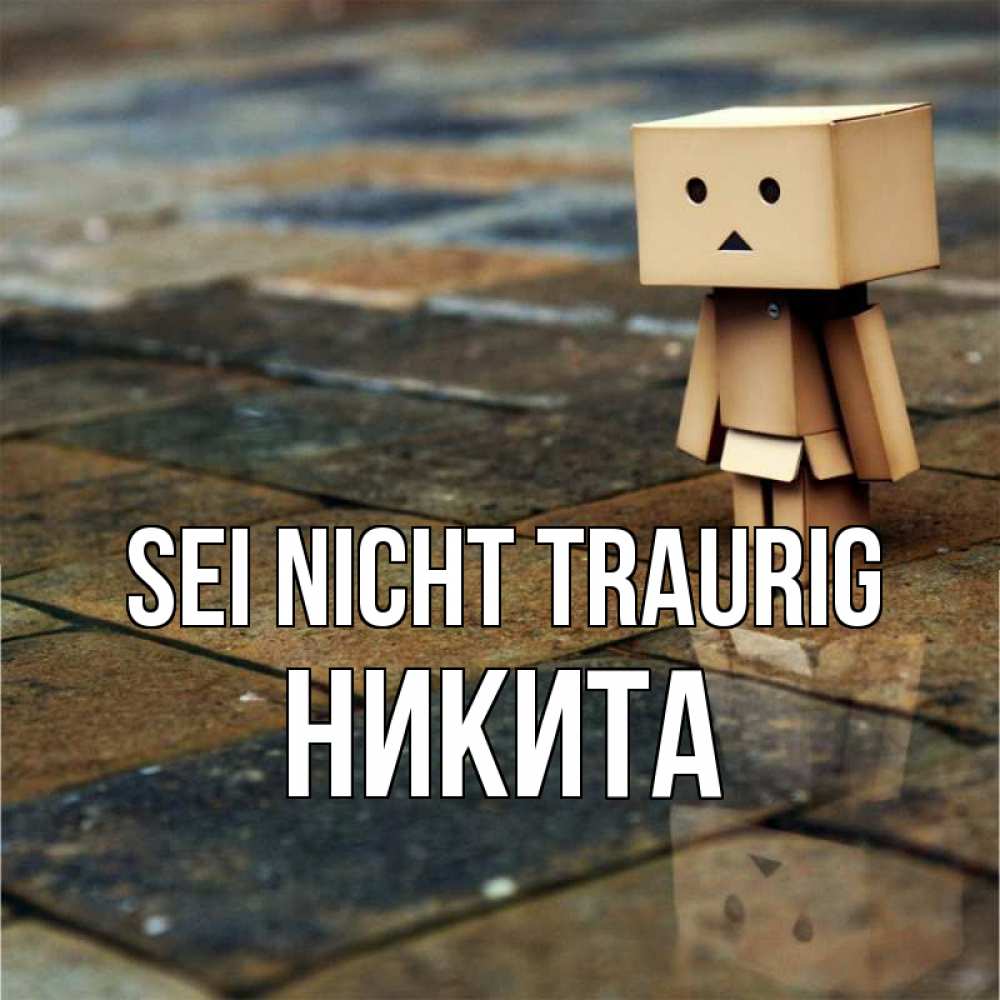 Открытка на каждый день с именем, Никита Sei nicht traurig Стив Прикольная открытка с пожеланием онлайн скачать бесплатно 